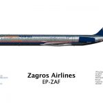 شرکت هواپیمایی زاگرس ایرلاین md 80