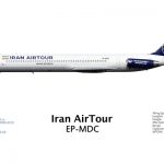 هواپیما مک دانل MD 80 ایران ایر تور