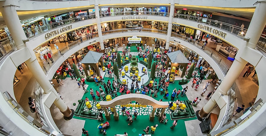 مرکز خرید بزرگ مید وَلی Mid Valley، یکی از بزرگترین مراکز خرید آسیا