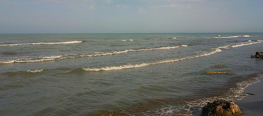 ساحل صدف آستارا در استان گیلان