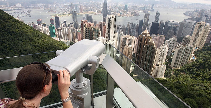 برج ویکتوریا، بهترین چشم انداز شهر بندری هنگ کنگ در منطقه چین