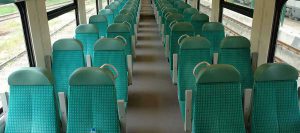 قطارهای اتوبوسی ماهان صندلی هاش