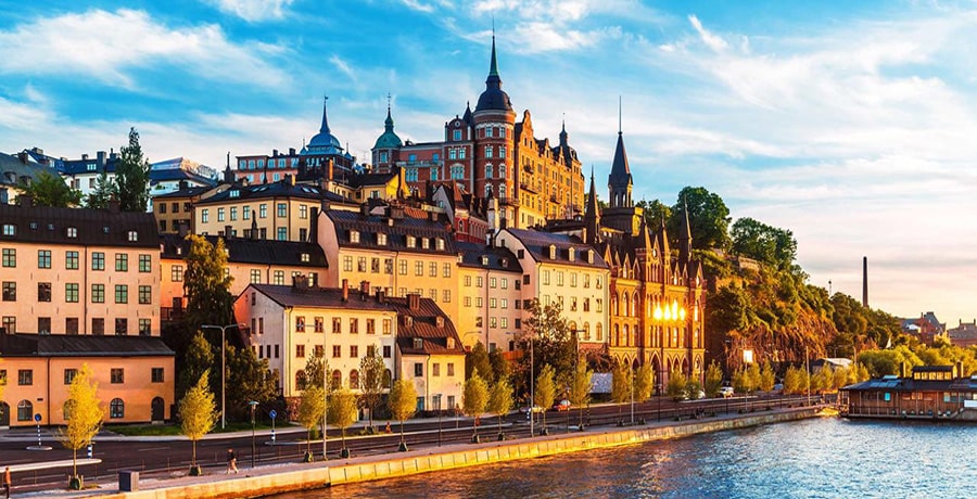 تصویری از شهر استکهلم در کشور سوئد