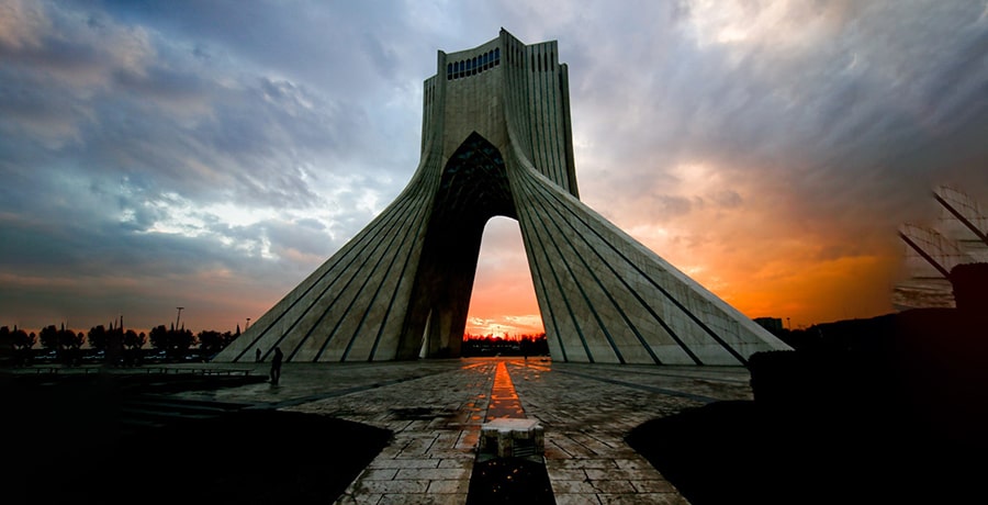 تصویری از برج آزادی تهران